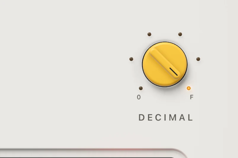 Decimals on a knob
