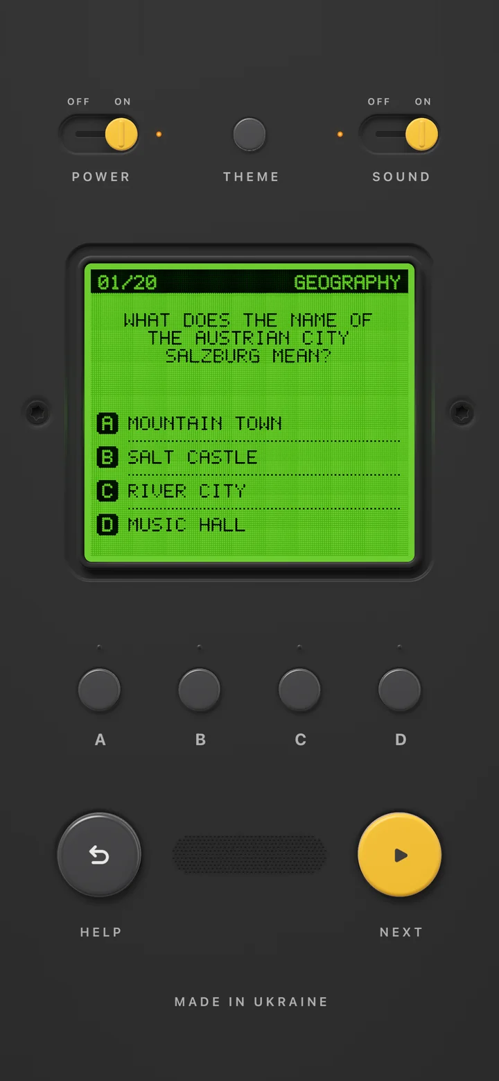 Quizmaster, the quiz console