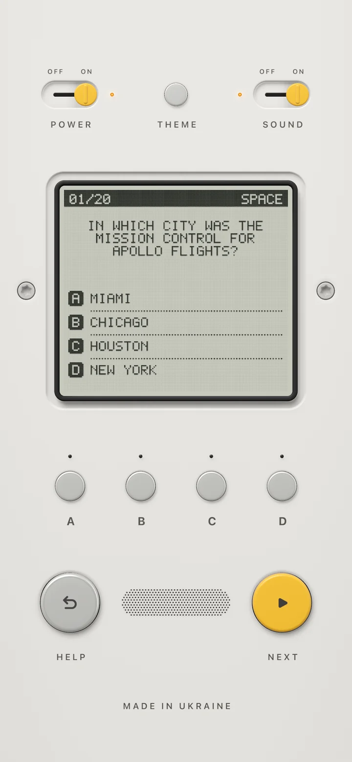 Quizmaster, the quiz console