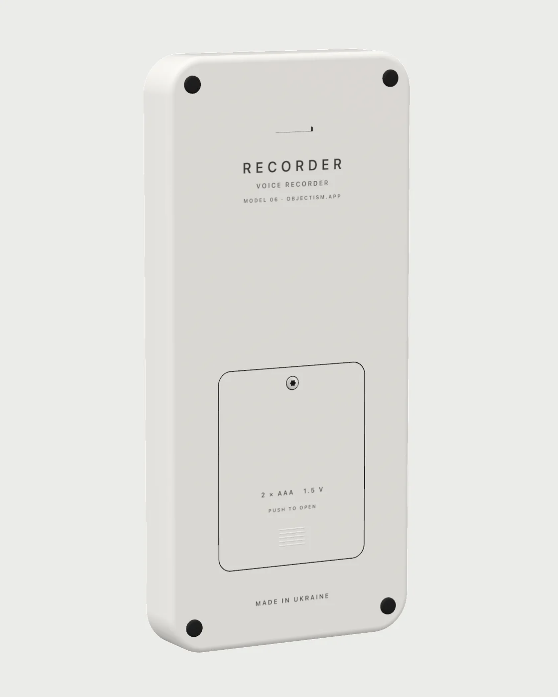 Recorder from the back